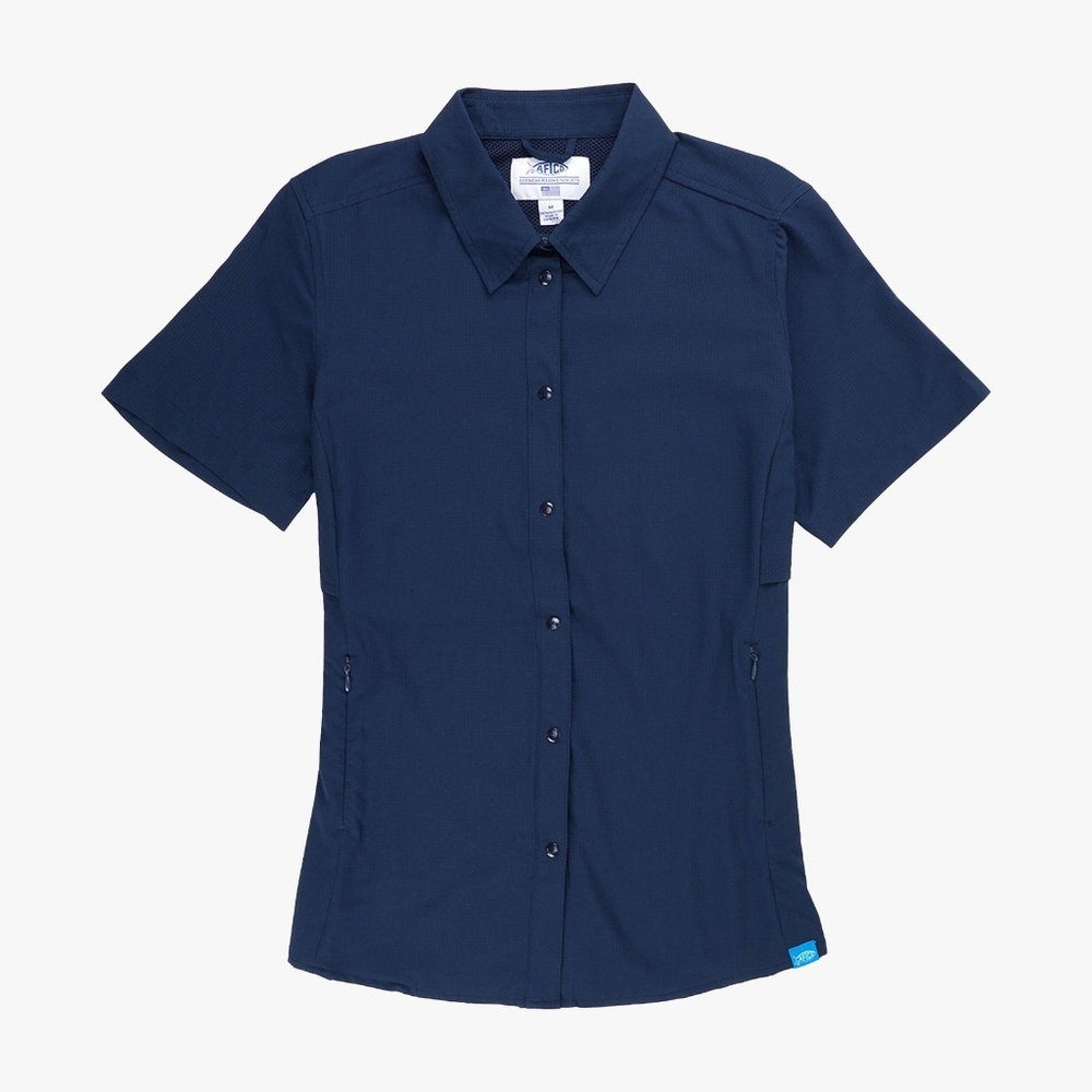 AFTCO Women's Wrangle SS Button Down Shirt Size S